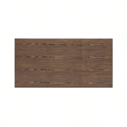 60 Rectangular Dining Table 6 Person, Retro Kitchen Table, Wooden Dinner Room Table with Solid Wood Home Kitchen Restaurant Living Room, Ultra Easy to Assemble