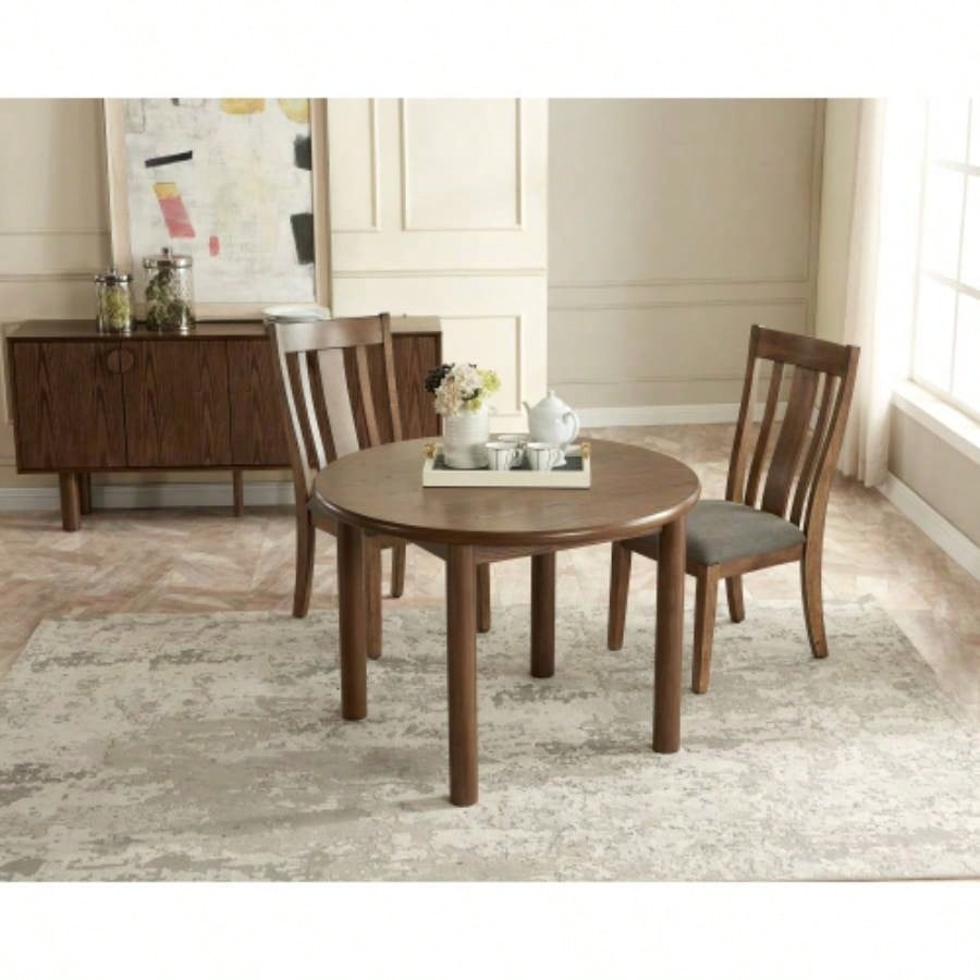 60 Rectangular Dining Table 6 Person, Retro Kitchen Table, Wooden Dinner Room Table with Solid Wood Home Kitchen Restaurant Living Room, Ultra Easy to Assemble