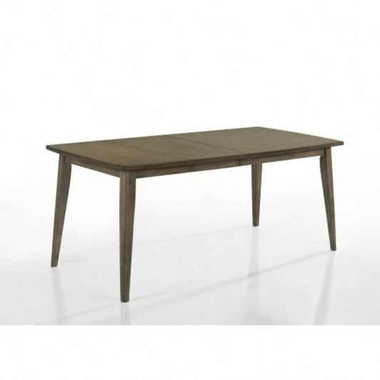 Bistro Vintage Walnut 72 Wide Contemporary Rectangle Dining Table
