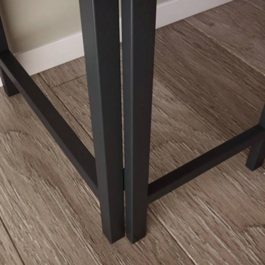 Table With Drop Leaf, Gray