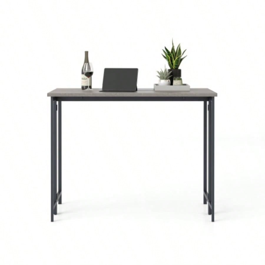 Table With Drop Leaf, Gray