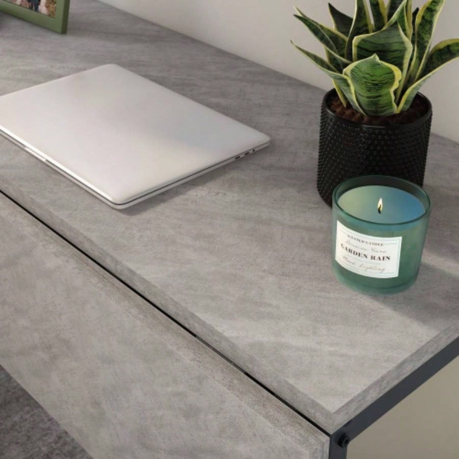 Table With Drop Leaf, Gray