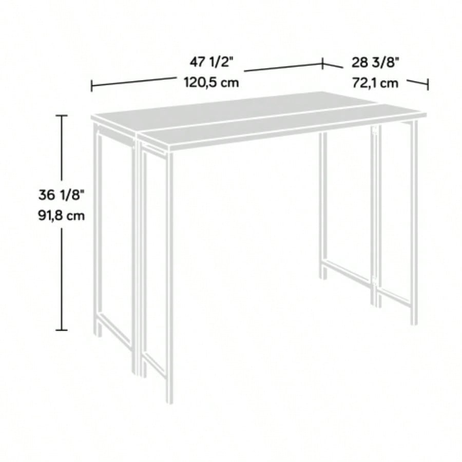 Table With Drop Leaf, Gray