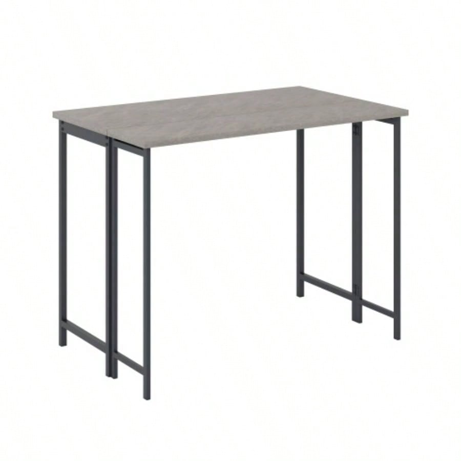 Table With Drop Leaf, Gray