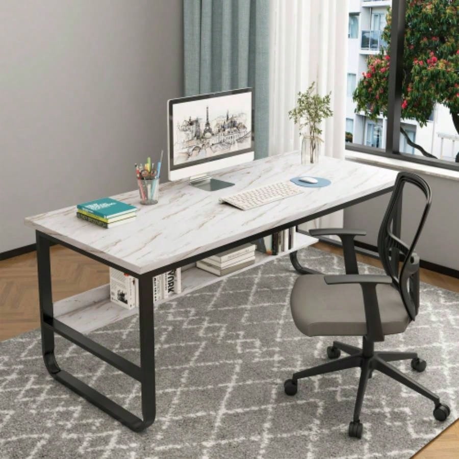 Laminate Countertop, Wood Countertop, Washer Dryer Counter Top, Table Top Office Desk and Kitchen Table, 72 Lx 25.56x 0.75 H Drama Marble