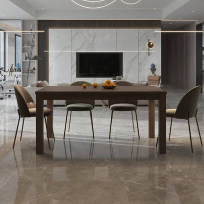 Albany 63 Inches Solid Wood Dining Table 6, Small Kitchen Table, Dinner Table, Breakfast Table