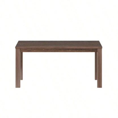 Albany 63 Inches Solid Wood Dining Table 6, Small Kitchen Table, Dinner Table, Breakfast Table