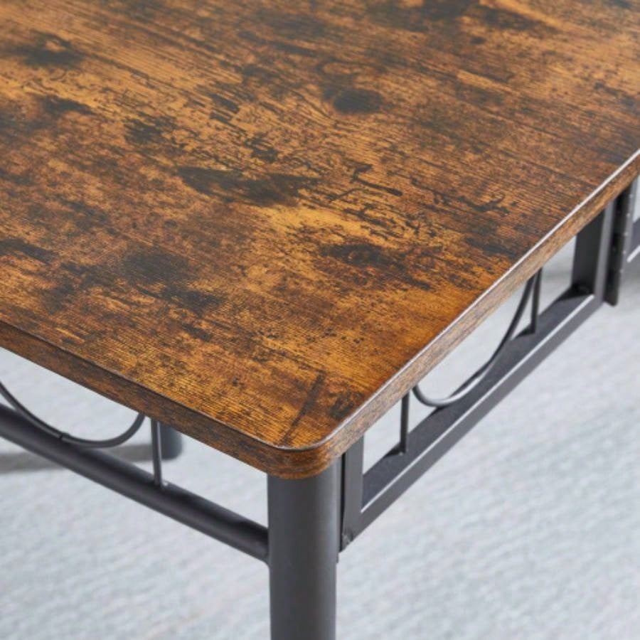 Kitchen Dining Room Table, Iron Wood Square Table Kitchen Dining Room Furniture