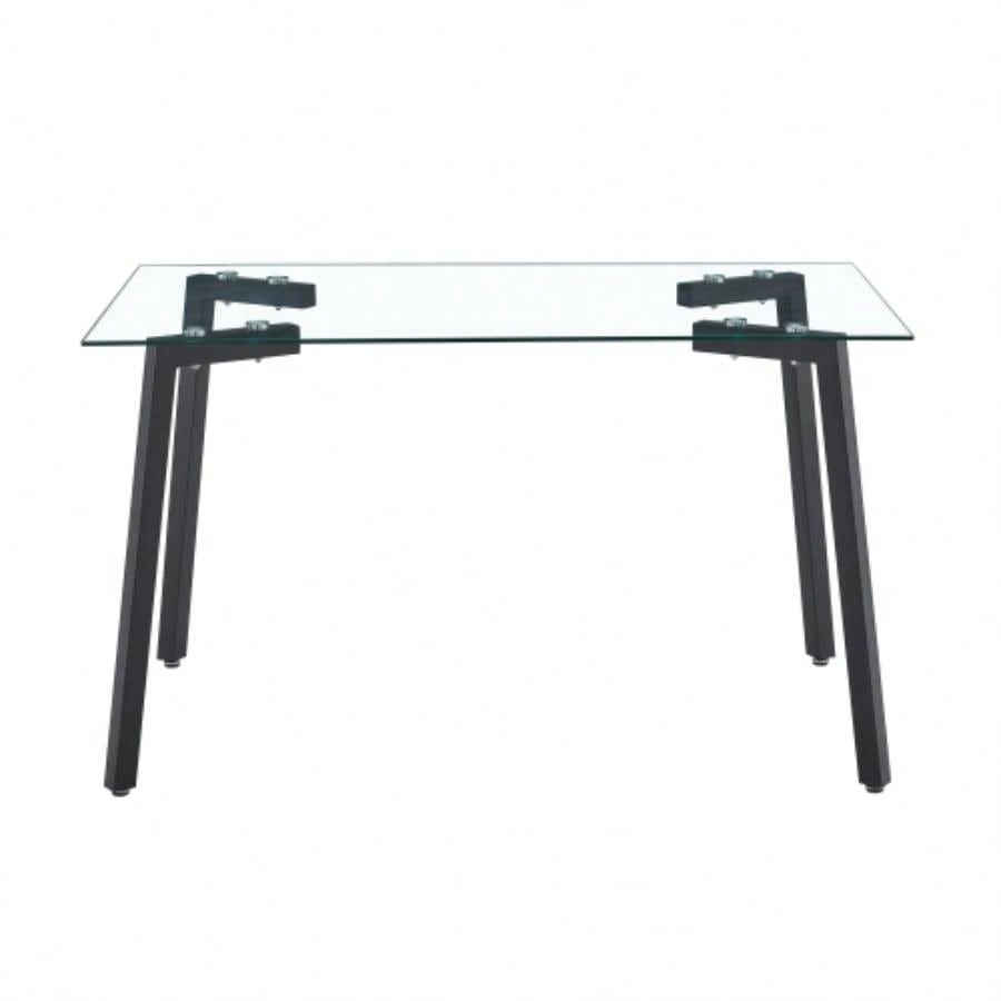 Glass Dining Table Transparent, 130*80* 8MM