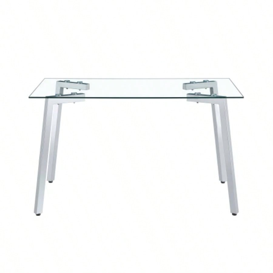 Glass Dining Table Transparent, 130*80* 8MM