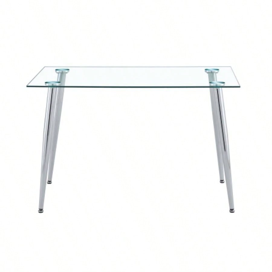 Glass Dining Table Transparent, 130*80* 8MM