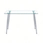 Glass Dining Table Transparent, 130*80* 8MM