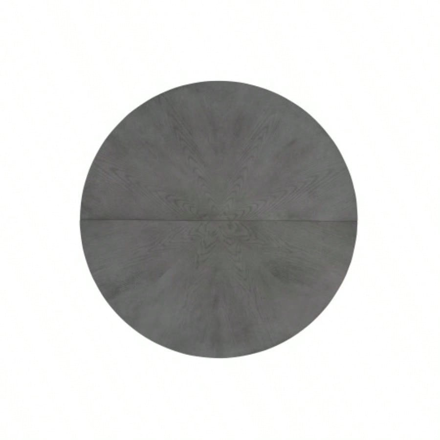 Oak Gray Round Dining Table 39.4 - Traditional Solid Wood, Timeless Elegance, Focal Point Family Gatherings