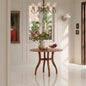 Walnut Round Dining Table 39.4 - Traditional Solid Wood, Timeless Elegance, Focal Point Family Gatherings
