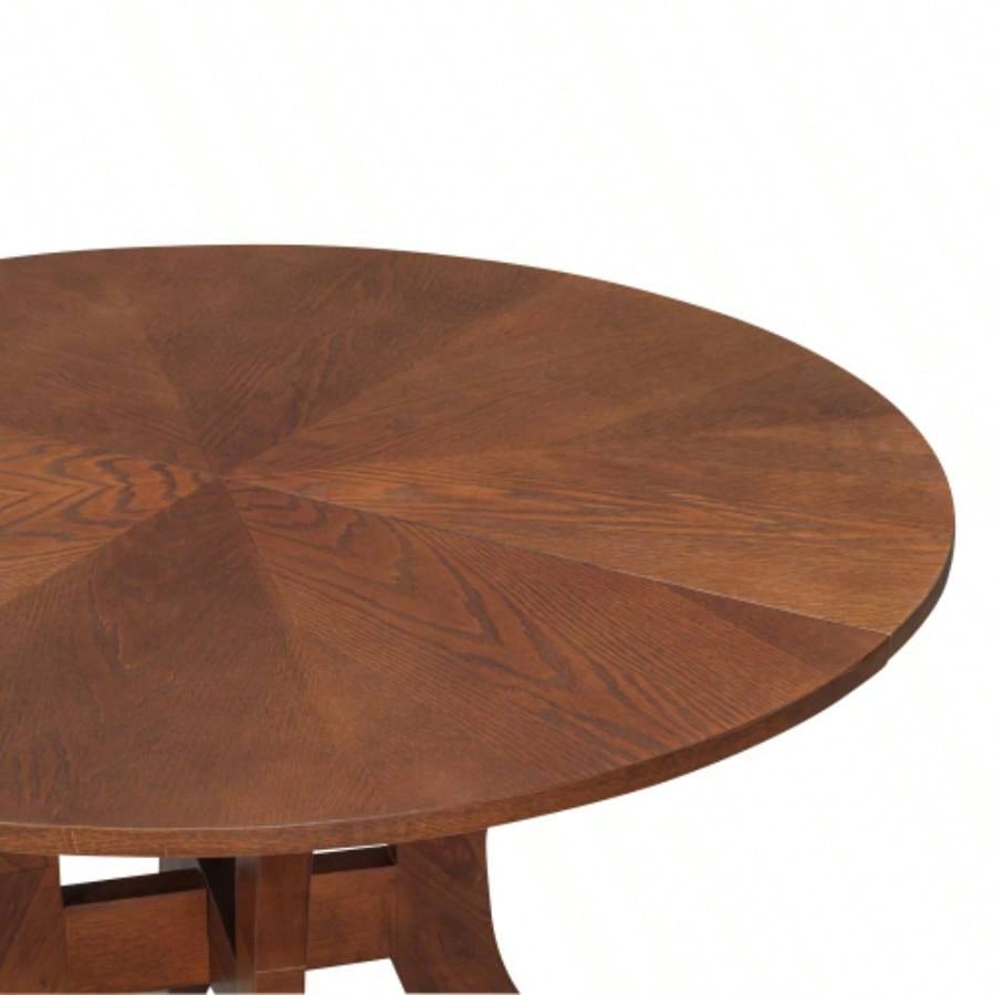Walnut Round Dining Table 39.4 - Traditional Solid Wood, Timeless Elegance, Focal Point Family Gatherings