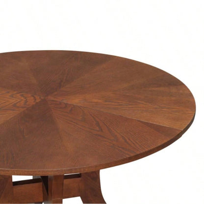 Walnut Round Dining Table 39.4 - Traditional Solid Wood, Timeless Elegance, Focal Point Family Gatherings