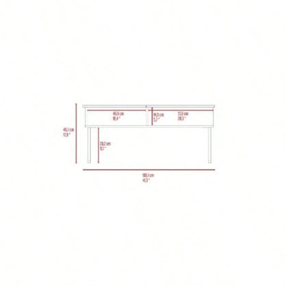 Atlanta Lift Top Coffee Table, One Shelf, Carbon Espresso/ Onyx