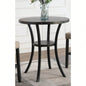 Biony 36 Round Espresso Bar Table Nail Trim