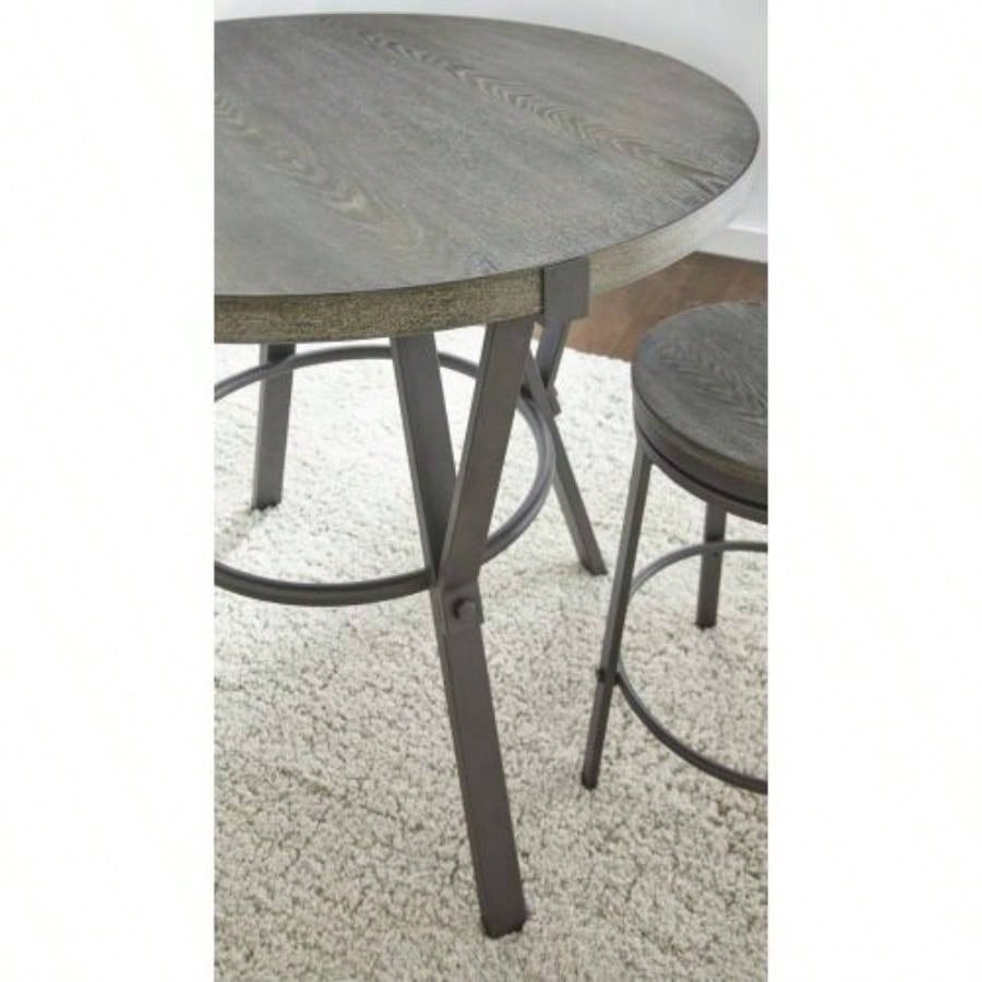 Portland - Round Counter Table - Dark Gray