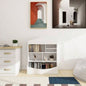 Multi - Functional Shelf Bookcase, Storage Display, Rack, Organizer, White, 14.37 Dx 31.50x39.37 H