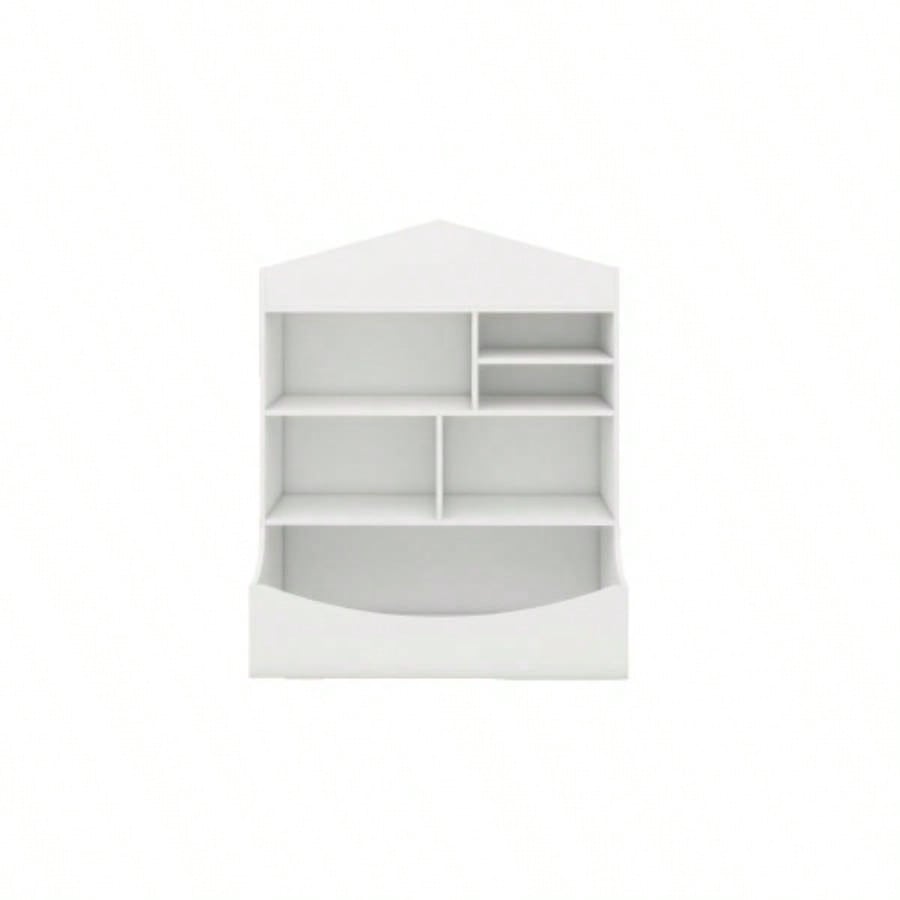 Multi - Functional Shelf Bookcase, Storage Display, Rack, Organizer, White, 14.37 Dx 31.50x39.37 H