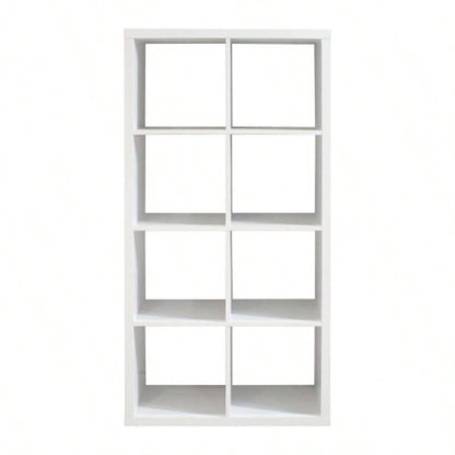 Cube 8 - Cube Organizer Storage with Opened Back Shelves, 2 X 4 Cube Bookcase Book Shleves Home, Office White