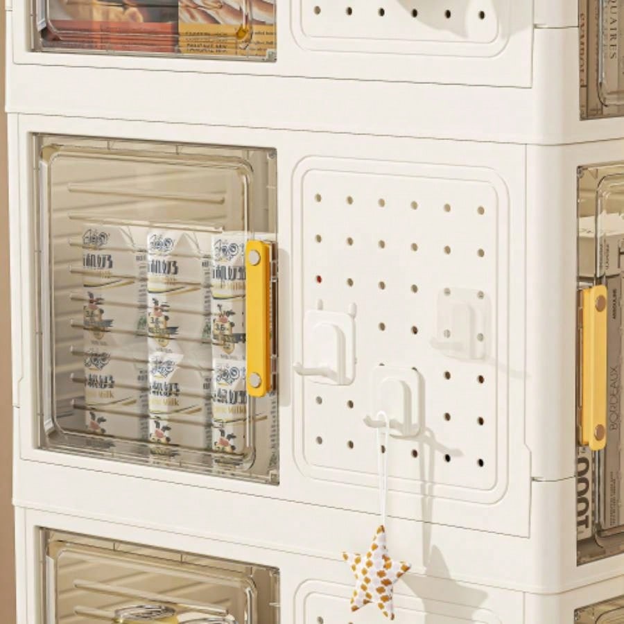 4 - Tier Rolling Storage bookcase with Wheels, Large Capacity Storage bins, Mobile Multifunction Utility Rolling Storage Organizer, Mobile Shelvi, living room, office