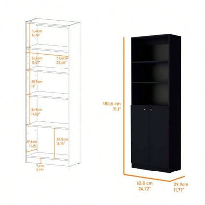 Black 2 - Door Bookcase