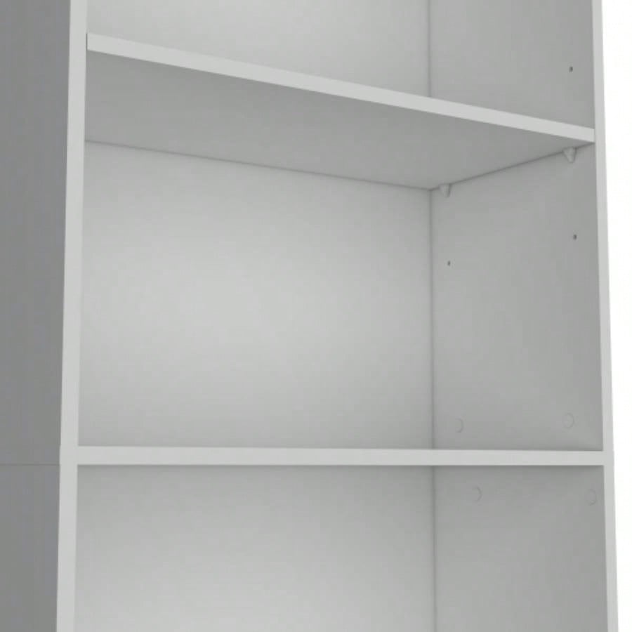 Vinton 4 - Tier Bookcase with Modern Storage Books and Decor, White