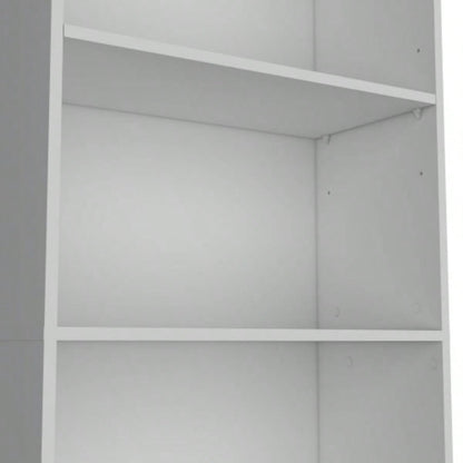 Vinton 4 - Tier Bookcase with Modern Storage Books and Decor, White