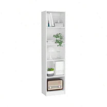 Vinton XS Bookcase Compact Bookshelf with Multiple Shelves, White