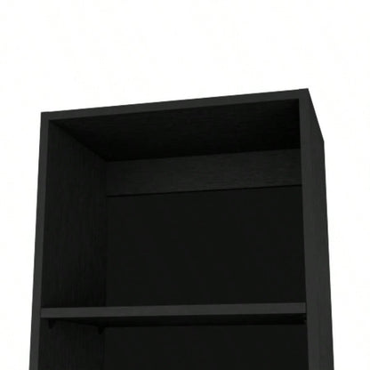 Sutton Slim Bookcase with Modern 5 - Shelf Design