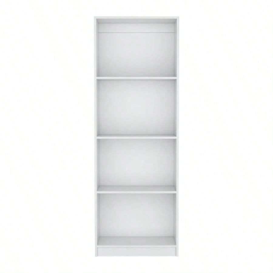 Vinton Bookcase with Spacious Tier - Shelving Design, White