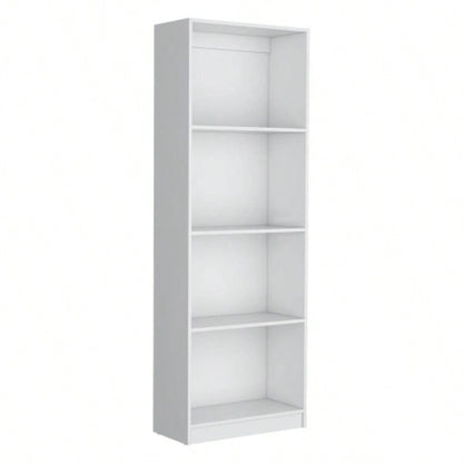 Vinton Bookcase with Spacious Tier - Shelving Design, White