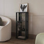 FM FURNITURE Modoc Bookcase in Melamine with Open Storage, Black