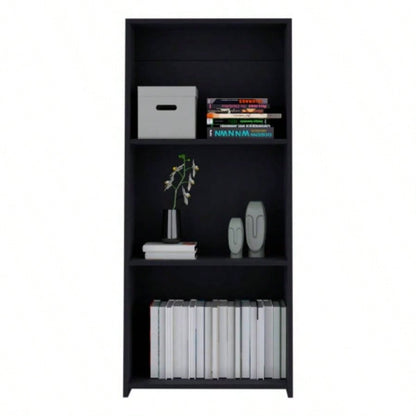Bookcase 47 H, 3 shelves, Black