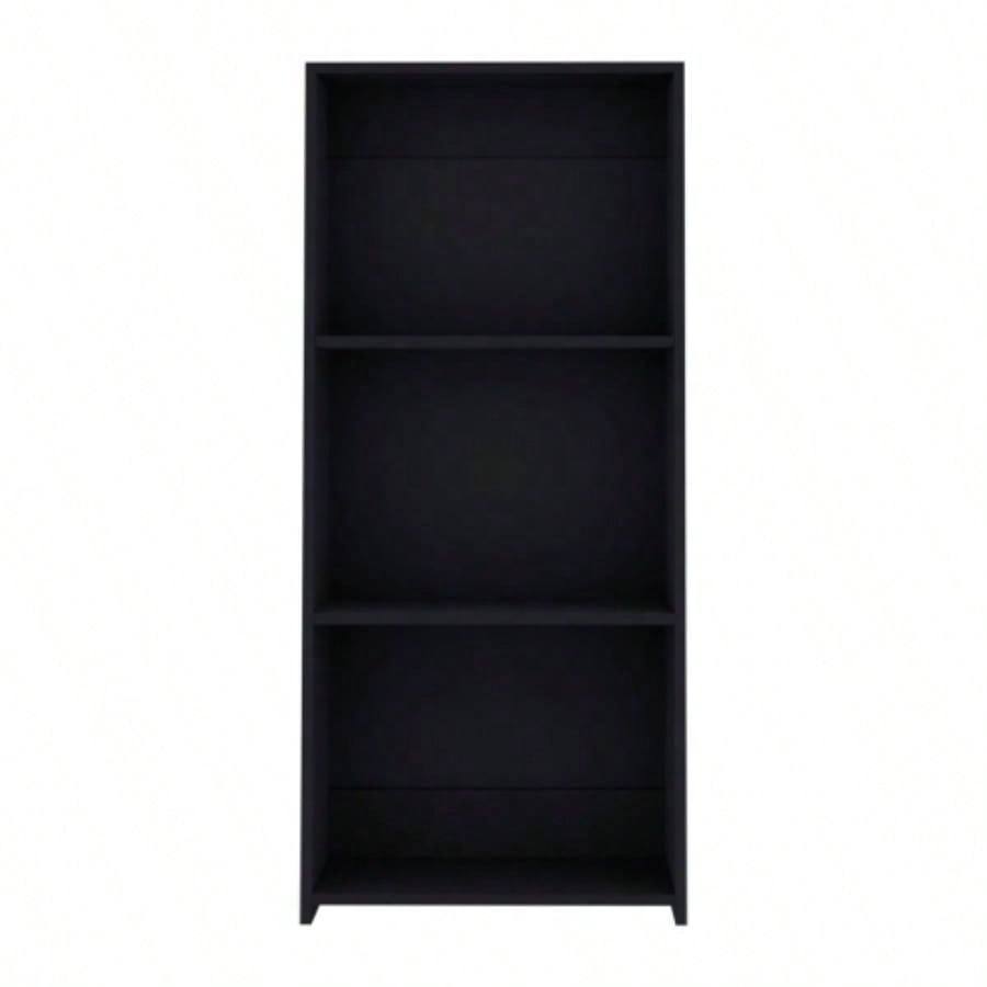 Bookcase 47 H, 3 shelves, Black