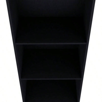 Bookcase 47 H, 3 shelves, Black