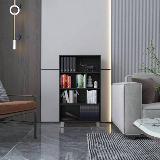 Bookcase 40.6 H, 6 shelves, 4, Black