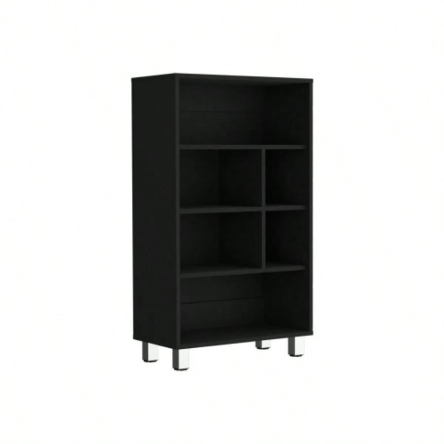 Bookcase 40.6 H, 6 shelves, 4, Black