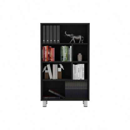 Bookcase 40.6 H, 6 shelves, 4, Black