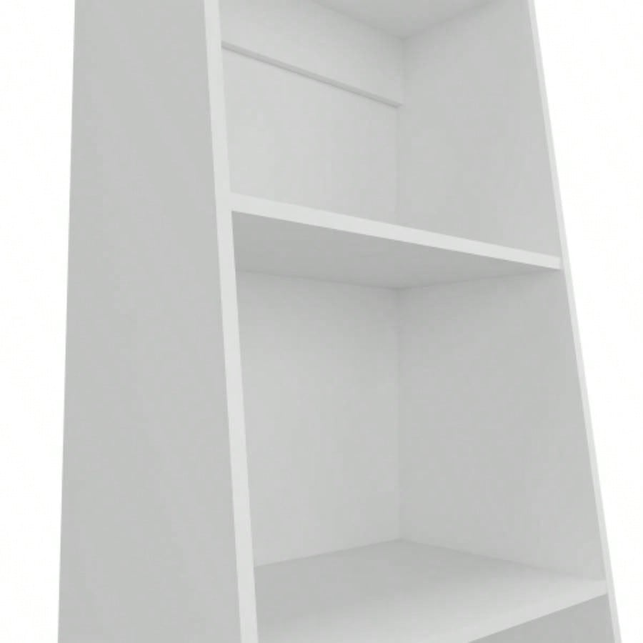 Anthem Bookcase in Melamine with Three Shelves, White