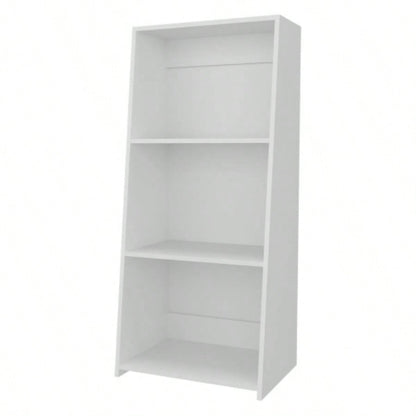 Anthem Bookcase in Melamine with Three Shelves, White