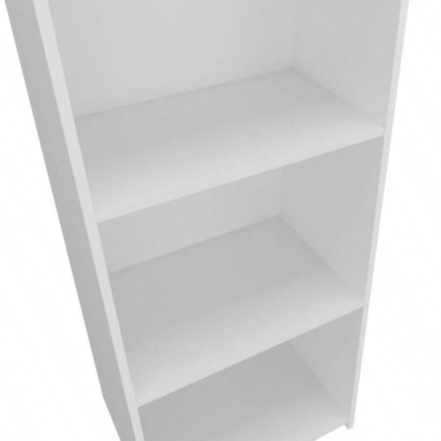 Anthem Bookcase in Melamine with Three Shelves, White
