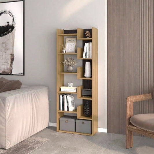 FM FURNITURE Perry Bookcase in Melamine with Open Storage