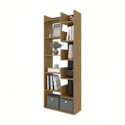 FM FURNITURE Perry Bookcase in Melamine with Open Storage
