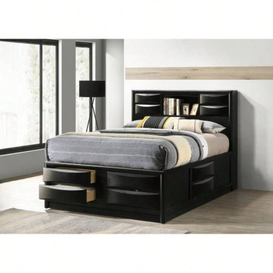 Jazz Black Storage Bed