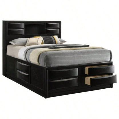 Jazz Black Storage Bed