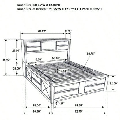 Jazz Black Storage Bed