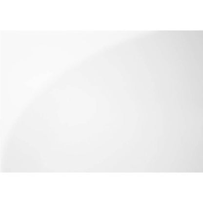 Bookshelf, Bookcase, Etagere, 5 Tier, 60h, Office, Bedroom, Glossy White Laminate, Tempered Glass, Contemporary, Modern